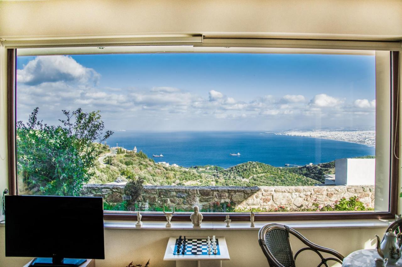 Villa Balcony, Cozy Villa With Amazing View Rodhiá Eksteriør billede